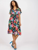 Šaty DHJ SK 13162.92 čierna a červená