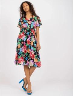 Šaty DHJ SK 13162.92 čierna a červená