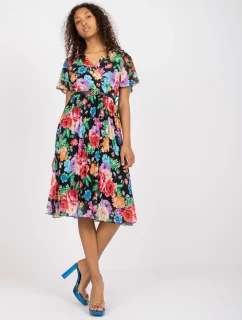 Šaty DHJ SK 13162.92 čierna a červená