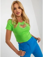 Bluzka NM BZ model 18532090 jasny zielony - FPrice Bluzka NM BZ model 18532090 jasny zielony - FPrice