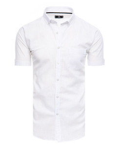 Biele pánske tričko s krátkym rukávom Dstreet KX0981