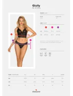 Divoký set Giully top & thong - Obsessive Divoký set Giully top & thong - Obsessive