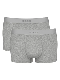 Pánske boxerky EVER Ease Hipster 2P - neznáme - sivé M034 - SLOGGI