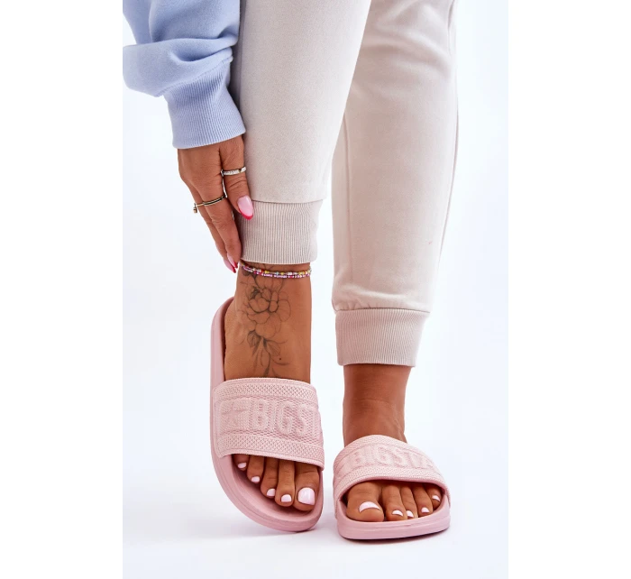 Dámské módní pantofle Big Star model 21611804 Světle růžové - Big Star Shoes Dámské módní pantofle Big Star model 21611804 Světle růžové - Big Star Shoes