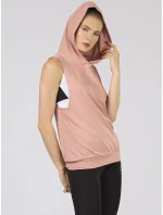 Dámska mikina 298 BZ TL 97106.32 tmavo ružová