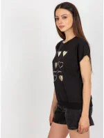 Bluzka RV BZ model 18633970 czarny - FPrice Bluzka RV BZ model 18633970 czarny - FPrice