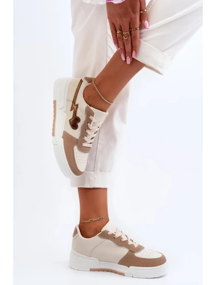Dámske tenisky na platforme Beige Zeparine