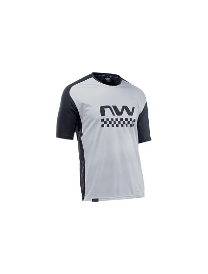 Cyklistické tričko NORTHWAVE Edge Jersey Short Sleeve – šedé/čierne