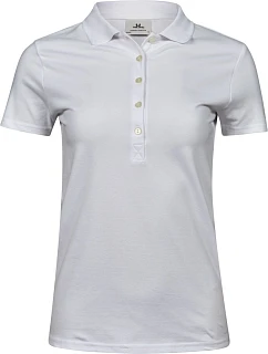 Tee Jays TJ 145 Dámske luxusné ťažké strečové piqué polo 18.0145 biele