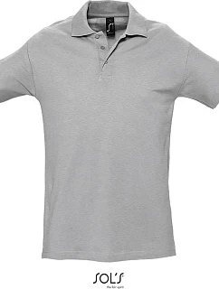 SOL'S Spring II Piqué polo 25.1362 šedá melírovaná