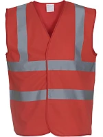 Bezpečnostná vesta Yoko HVW 100 Hi-Vis 79.W100 červená Bezpečnostná vesta Yoko HVW 100 Hi-Vis 79.W100 červená
