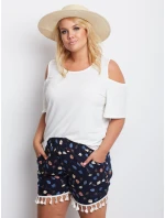 Šortky AT SN model 16156842 tmavě modrá - FPrice Šortky AT SN model 16156842 tmavě modrá - FPrice