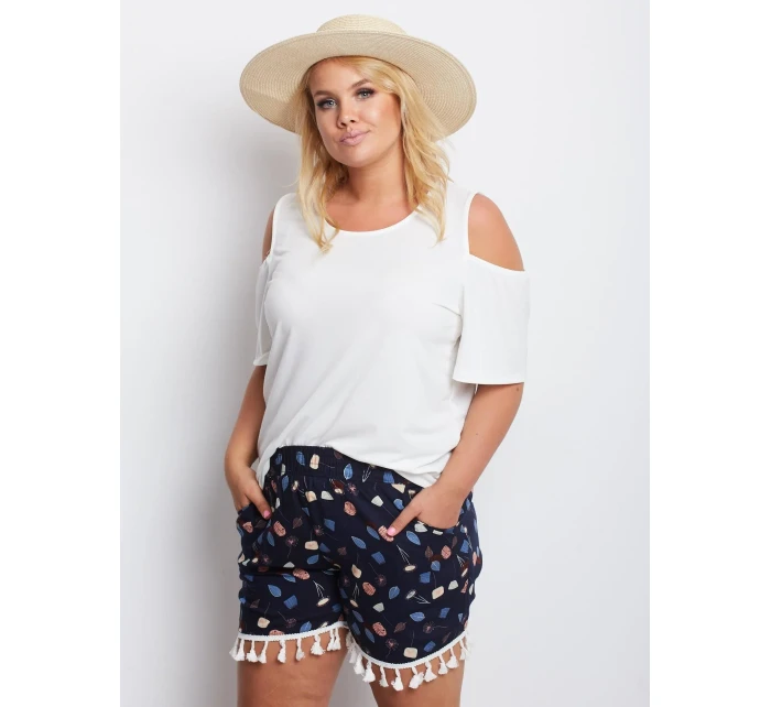 Šortky AT SN model 16156842 tmavě modrá - FPrice Šortky AT SN model 16156842 tmavě modrá - FPrice