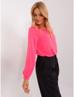 Bluzka EM BZ model 18955413 fluo różowy - FPrice Bluzka EM BZ model 18955413 fluo różowy - FPrice