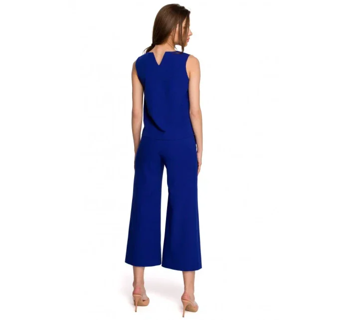 S257 Blúzka bez rukávov - béžová