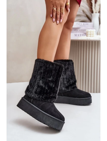 Dámské sněhule model Černá model 20755011 - NEWS Dámské sněhule model Černá model 20755011 - NEWS