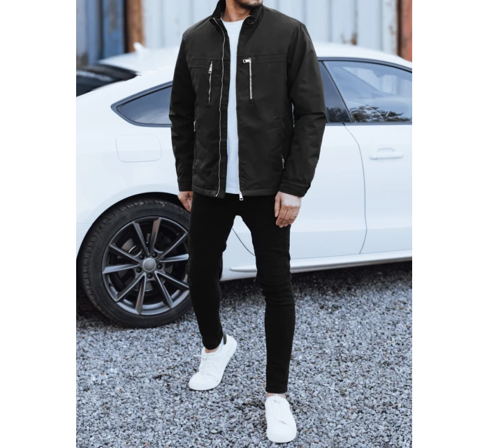 Pánska prechodná bunda čierna FashionStreet TX5035