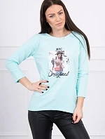 Blúzka s potlačou Original mint