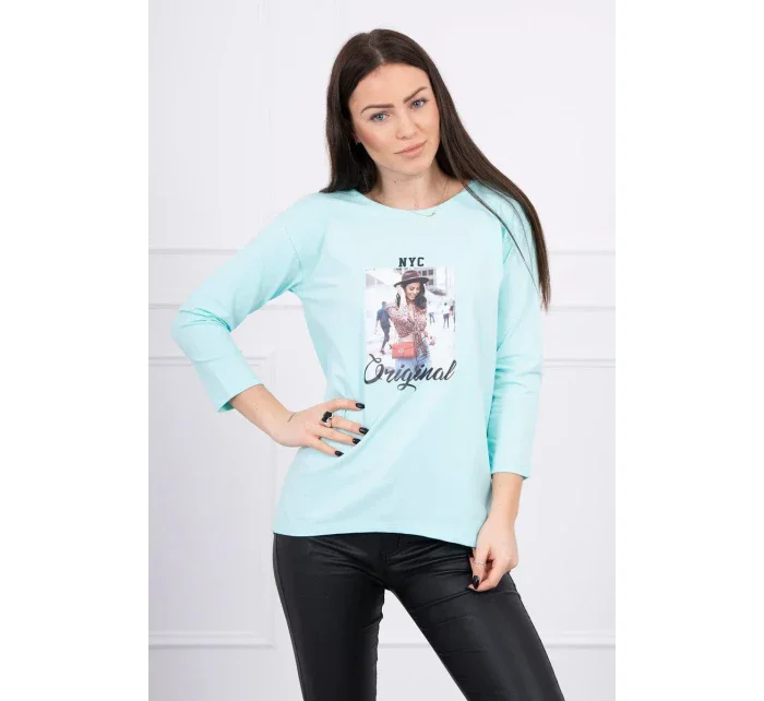 Halenka s potiskem Original mint Halenka s potiskem Original mint