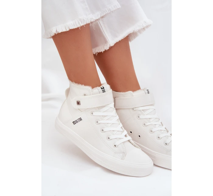 Trampki Damskie Big Star Ocieplane Białe V274541FW Trampki Damskie Big Star Ocieplane Białe V274541FW