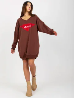 Mikina VI BL 3113.73P tmavo hnedá