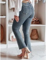 Dámske džínsy do zvonu so zirkónmi BLINKFIT modré FashionStreet UY2449