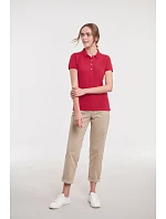Russell Athletic 566F Dámske elastické polo tričko z piké 10.566F fuchsiová