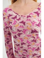 Noční košile s dlouhými rukávy model 18936352 - Vamp