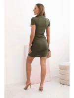 Dámska bavlnená španielska sukňa s krátkym rukávom Blue Dámska bavlnená španielska sukňa s krátkym rukávom Blue