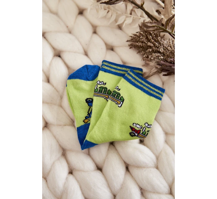 Dziecięce Bawełniane Skarpetki Z Wzorami 5-Pak Multikolor