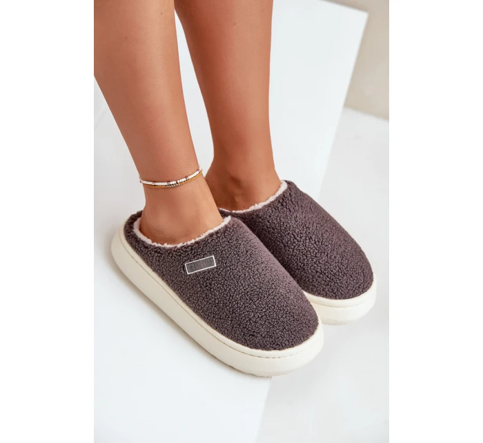Zateplené Pantofle Na Silné Podešvi Big Star model 21678335 Tmavě Šedé - Big Star Shoes Zateplené Pantofle Na Silné Podešvi Big Star model 21678335 Tmavě Šedé - Big Star Shoes