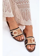 Dámské Pantofle Na Plochém Podpatku Černé model 21702279 - Boto Dámské Pantofle Na Plochém Podpatku Černé model 21702279 - Boto