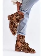 Dámské Kotníkové Boty Lu Boo Semišové s model 21516977 Leopard Rock Girl - Boto Dámské Kotníkové Boty Lu Boo Semišové s model 21516977 Leopard Rock Girl - Boto