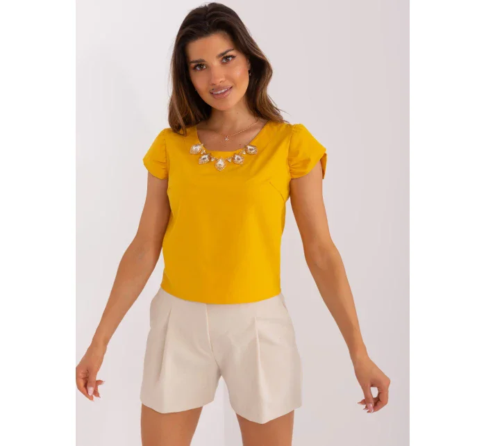 Blúzka LK BZ 505783 2.01P tmavo žltá