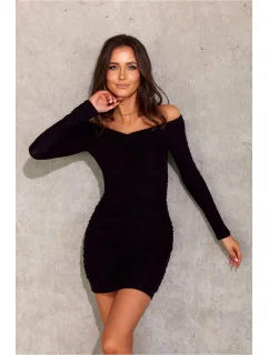 Večerné šaty SUK0446 čierne - Roco Fashion