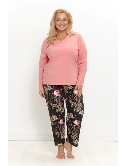 3654 DÁMSKE DLHÉ PYŽAMO MARIBEL 2XL–3XL
