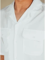 Pánské bílé tričko s krátkým rukávem Dstreet model 21990436 - FashionStreet