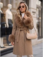 Płaszcz damski z odpinanym fango model 22404899 - FashionStreet Płaszcz damski z odpinanym fango model 22404899 - FashionStreet