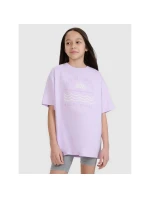 Dívčí tričko oversize s potiskem model 21436043 - 4F