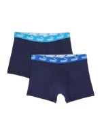 Pánske boxerky Puma 2-Pack námornícka modrá pohodlná bavlna Pánske boxerky Puma 2-Pack námornícka modrá pohodlná bavlna