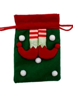 Vianočná darčeková taška 20x15CM ELFA'S LEGS