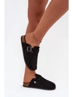 Dámské Pantofle Na Korkové Platformě Stříbrná Big Star Černé model 21705667 - Big Star Shoes