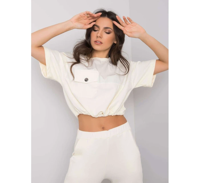 Mikina 217 BL model 15061217 ecru - FPrice Mikina 217 BL model 15061217 ecru - FPrice