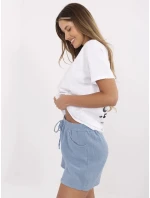 Tričko D12022AC02705A bielo-modré