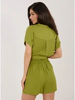 Šortky D60103M62612KA3 olivovo zelená Šortky D60103M62612KA3 olivovo zelená