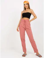 Kalhoty model 17462241 tmavě růžové - FPrice Kalhoty model 17462241 tmavě růžové - FPrice