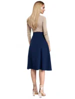 M302 Dámska midi sukňa - tmavo modrá M302 Dámska midi sukňa - tmavo modrá