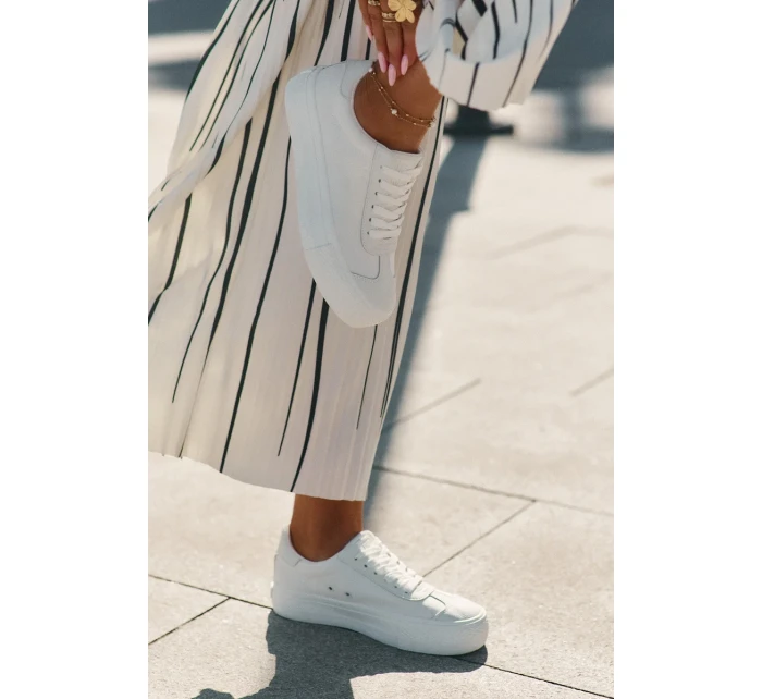 Dámské tenisky na platformě Big Star – bílé Dámské tenisky na platformě Big Star – bílé