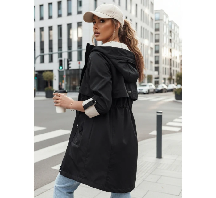 Dámska prechodná bunda parka MEROY black FashionStreet TY4290