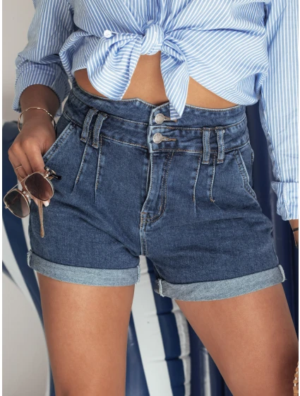 Dámske džínsové šortky DENIM DREAMS modré SY0355
